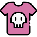 garment,clothing,fashion,clothes,music and multimedia,t shirt,skull,rock